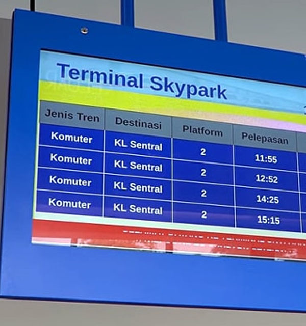 Skypark Link Timetable Picture