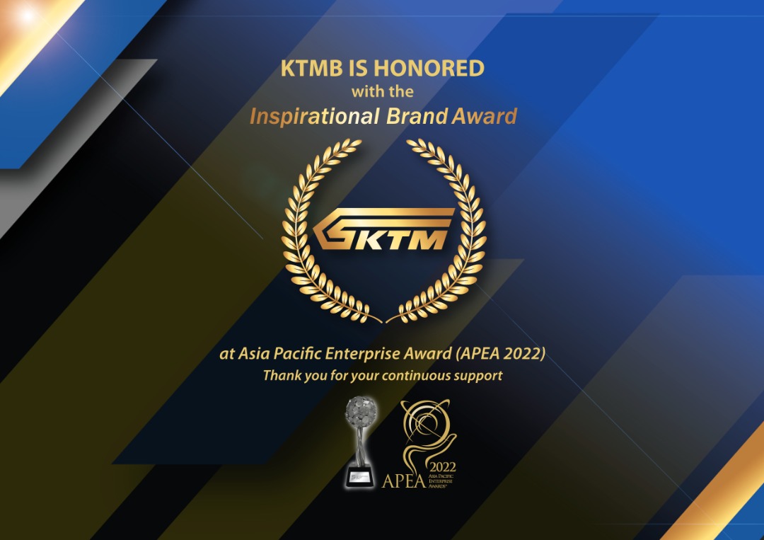 KTMB Honored With Inspirational Brand Award at APEA 2022