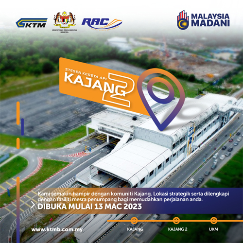 New Kajang 2 Train Station opened on 13th March 2023
